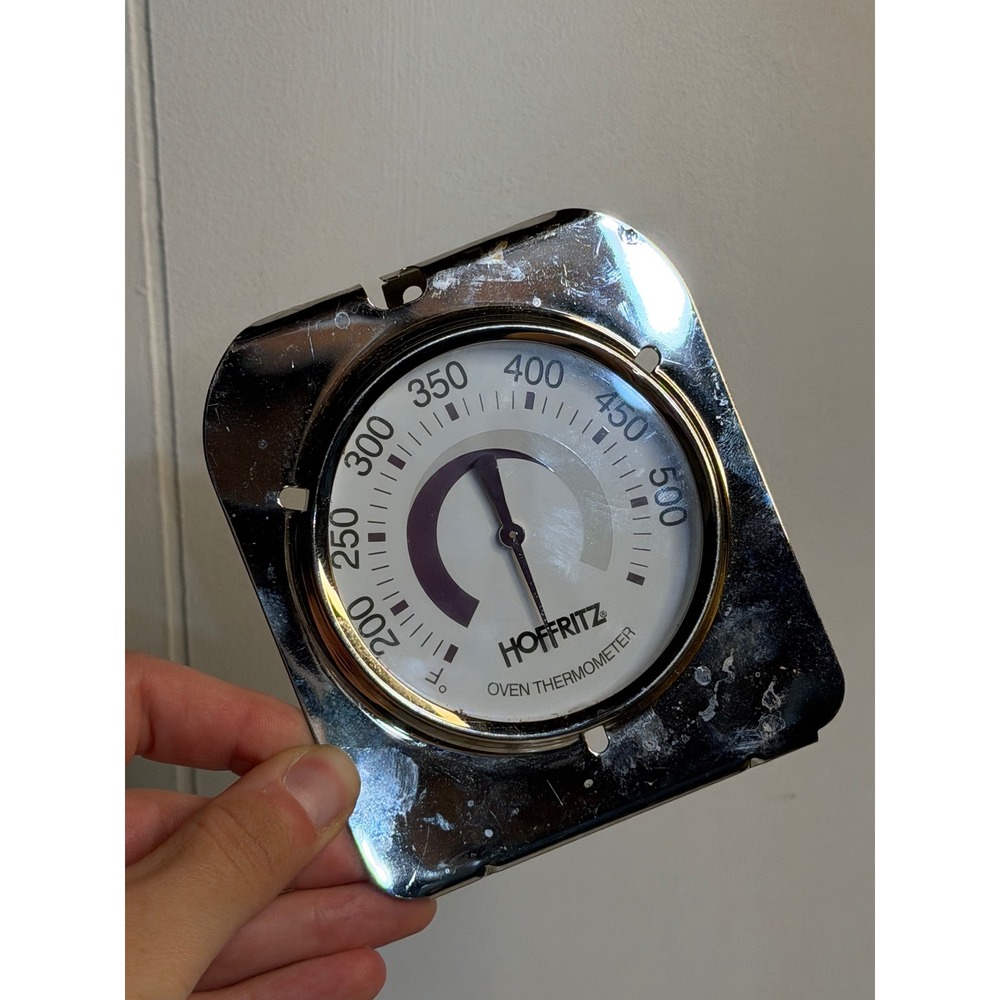 VTG Hoffritz Oven Thermometer Silver Retro Kitchen Analog Temperature Gauge - Picture 3 of 5